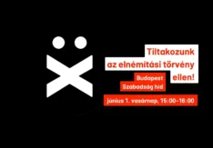 Tiltakozás a civil társadalom és a független sajtó elnémítása ellen