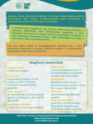 Mesterkurzus a természetalapú megoldásokról újságíróknak