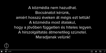 Leállt az M1 adása, meglepő felirat jelent meg a képernyőn
