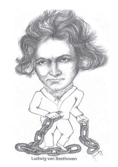 Ludwig van Beethoven, Jeney Klára ceruzarajza.