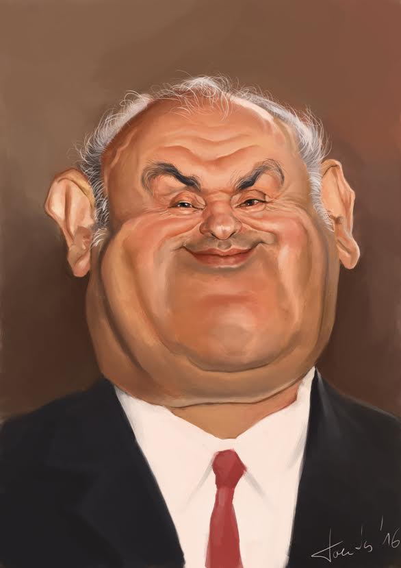 A HOFI 80 karikatúrapályázat első helyezettje Takács Krisztián (Párkány). A nyertes karikatúra