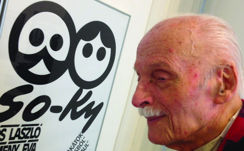 Sós László Kemény Évával So-Ky szigno alatt együtt alkotó grafikusházaspár még élő tagja volt