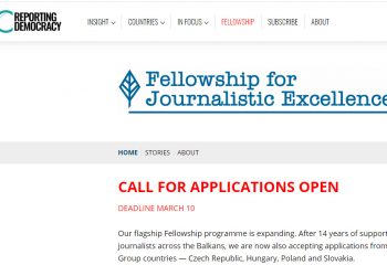 Magyar újságírók is pályázhatnak a Balkan Insight ösztöndíj-programjára – határidő: március 10.