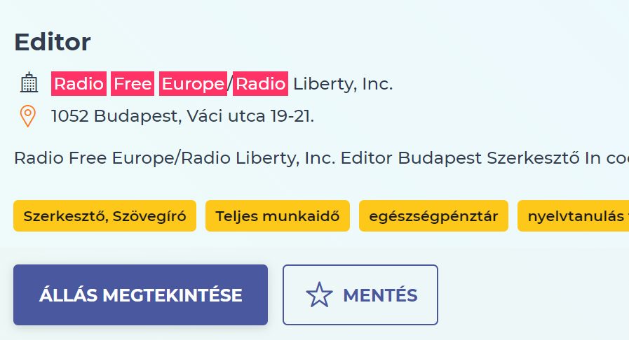 Munkatársakat keres a Szabad Európa Rádió magyar adása