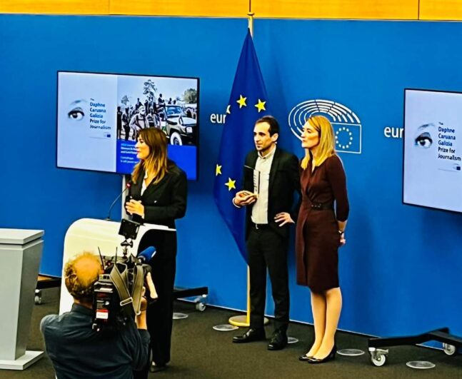 Átadták a Daphne Caruana Galizia-díjat