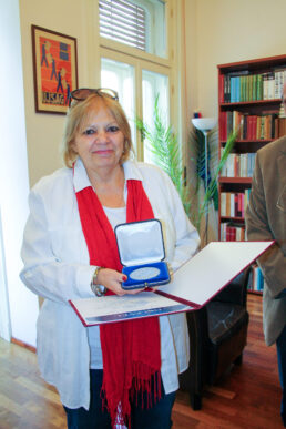 Átadták N. Vadász Zsuzsának az Európánkért díjat