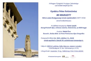 Mi maradt? – Gyukics Péter fotókiállítása a MÚOSZ-ban