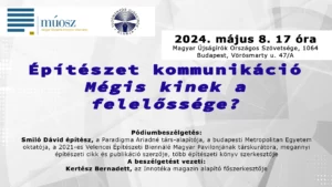 Építészetkommunikáció – Mégis kinek a felelőssége?