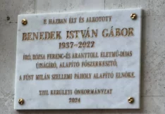 Felavatták Benedek István Gábor emléktábláját